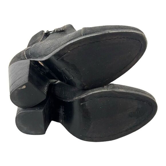 Rag & Bone Womens Size 38 US 8 Black Distressed Leather Ankle Boot Bootie - Picture 7 of 9